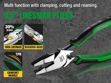 Load image into Gallery viewer, 5 Piece Dual-Material Multi-Purpose Pliers Set