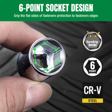 Load image into Gallery viewer, 1/4" Drive, 11 Piece, 6 Point, Metric, Standard Chrome Socket Set