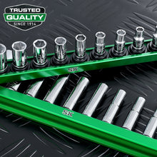 Load image into Gallery viewer, 1/4" Drive, 11 Piece, 6 Point, Deep, SAE Chrome Socket Set