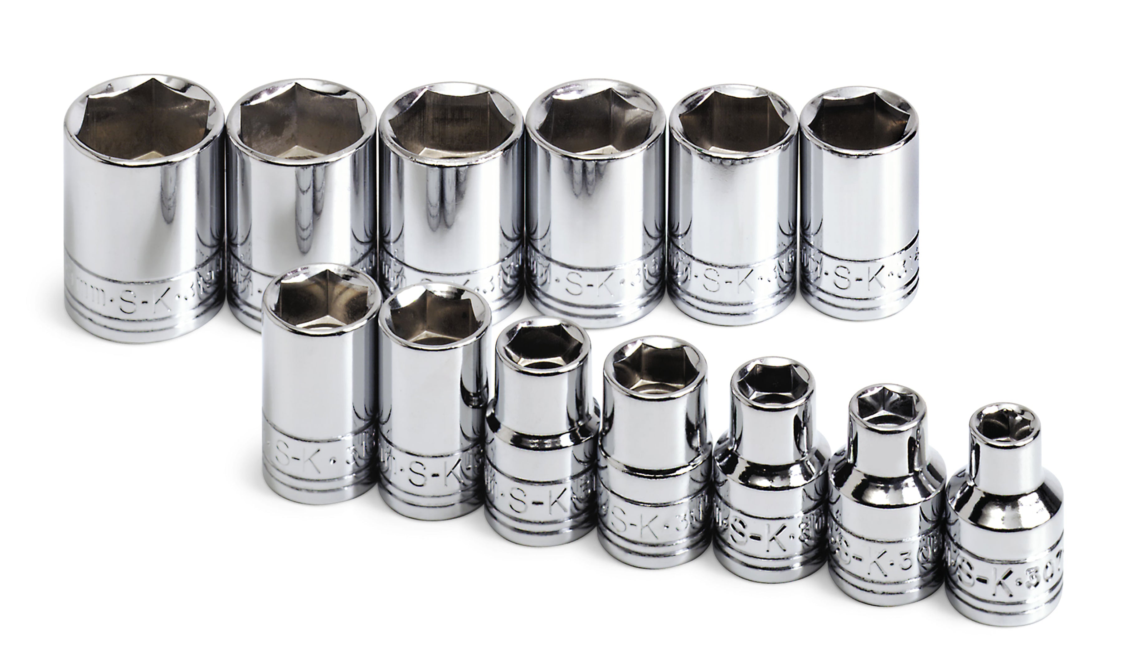 SK13S - 13 Piece 3/8" Drive 6 Point Standard Metric Socket Set