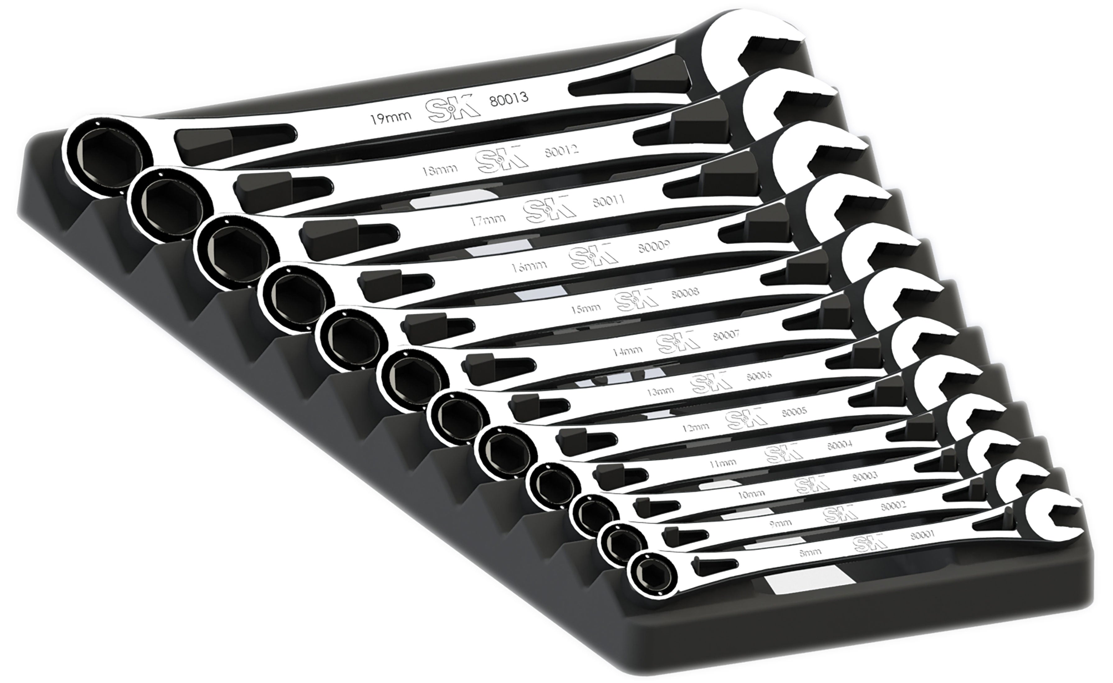 SK80019 - X-Frame® 6pt Metric Combination Wrench Set 12 pcs