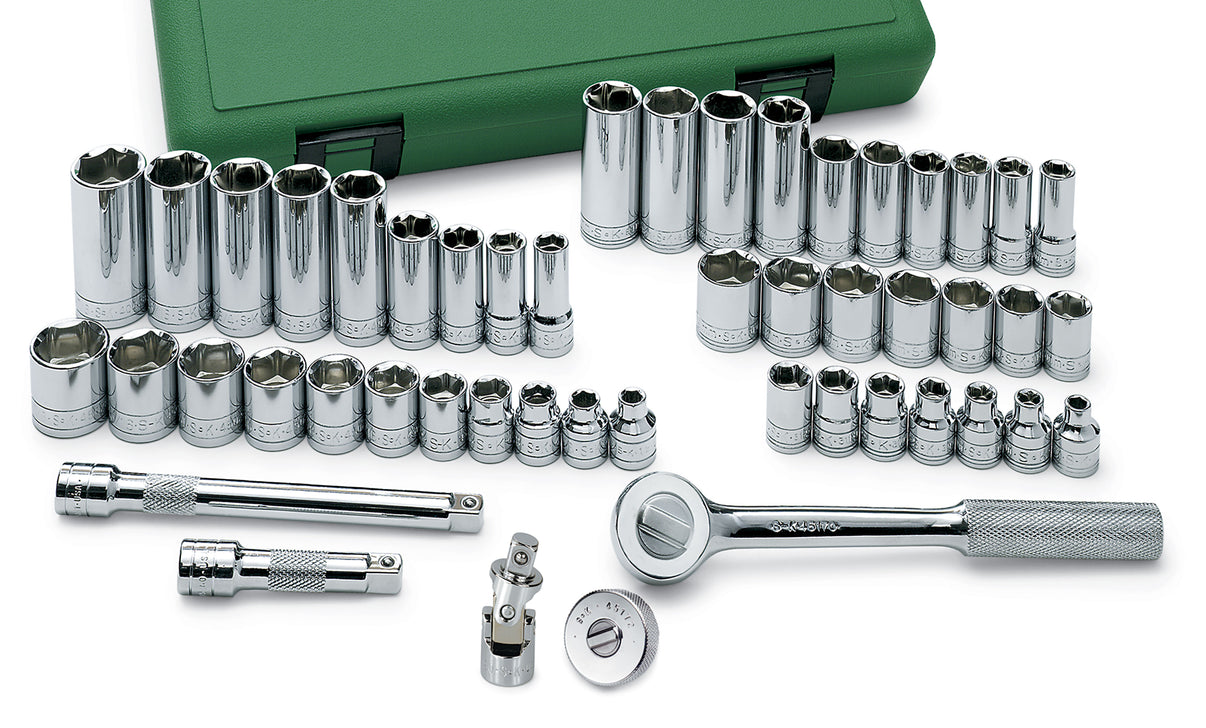 SK94549 - 49 Piece 3/8" Drive 6 Pt Std and Deep SAE & Metric Socket Set