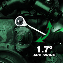 Load image into Gallery viewer, 3/8&quot; Drive, 216-Position Reversible Chrome Ratchet, 8.5&quot; Long

