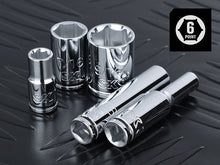Load image into Gallery viewer, 30 Piece 1/4&quot; Drive, 6 Point, Shallow &amp; Deep, SAE Chrome Socket Set with 216-Position Ratchet
