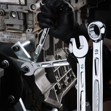 Load image into Gallery viewer, 16 Piece, 12 Point, SAE &amp; Metric Chrome Combination Wrench Set

