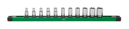 SK01504 - 1/4" Drive, 11 Piece, 6 Point, SAE, Standard Chrome Socket Set