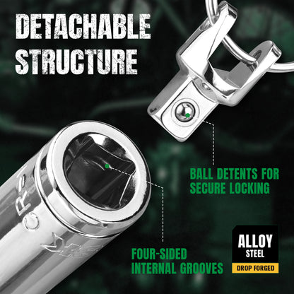 Metallic clip with detachable structure feature on a dark background