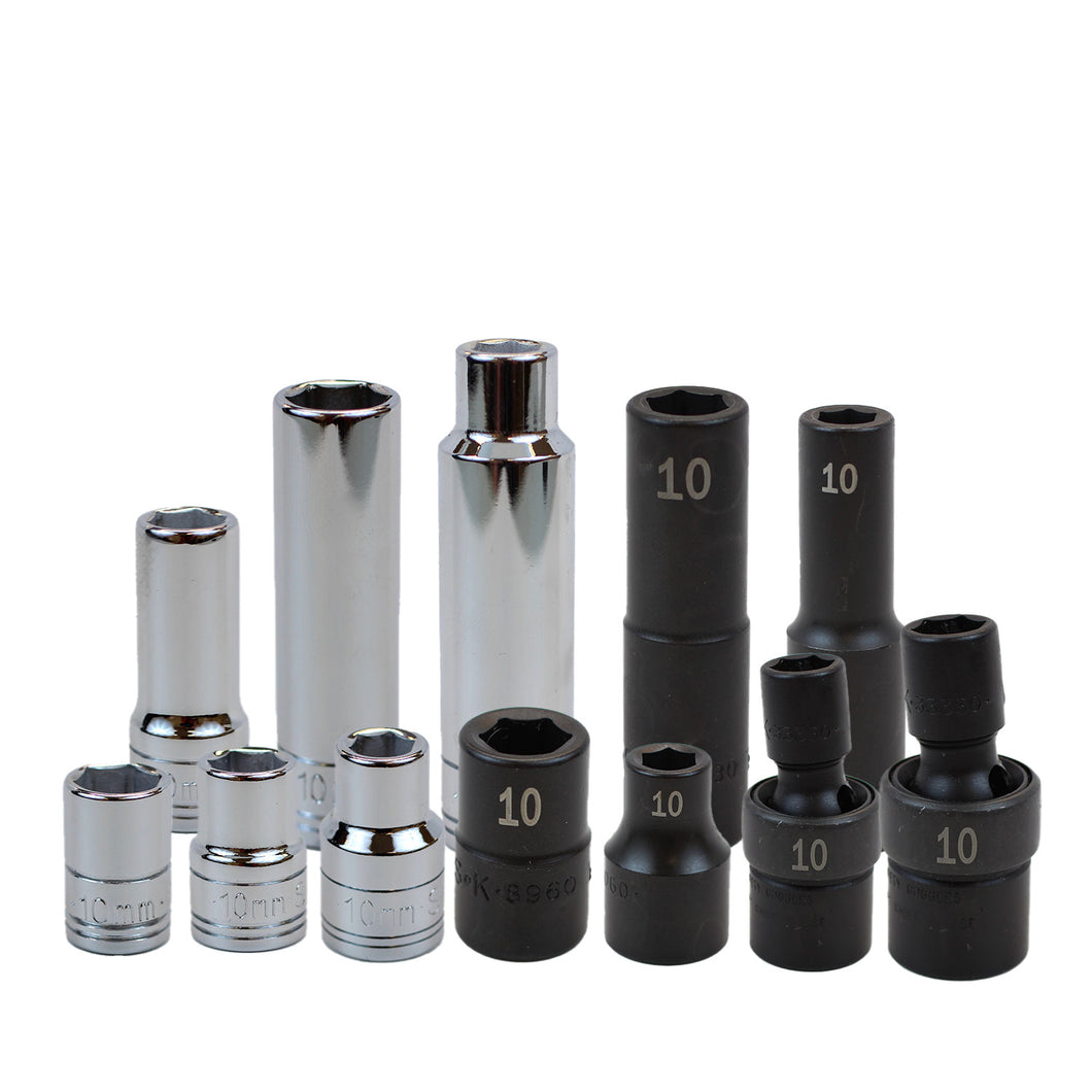 12 PIECE 10mm SOCKET SET