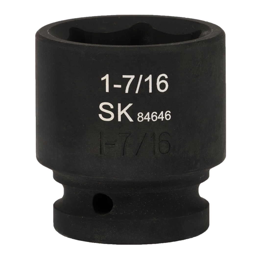 SK84646 - 3/4" Drive, 6 Point, Shallow, SAE Impact Socket, 1-7/16"