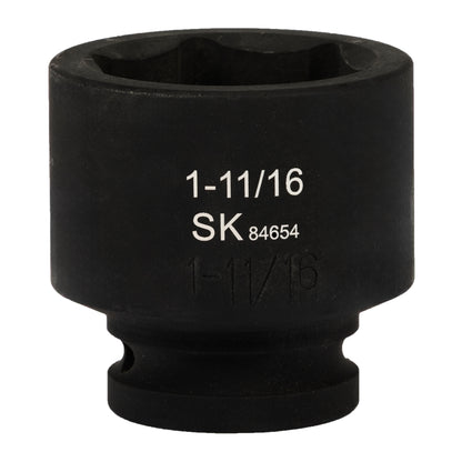 SK84654 - 3/4" Drive, 6 Point, Shallow, SAE Impact Socket, 1-11/16"