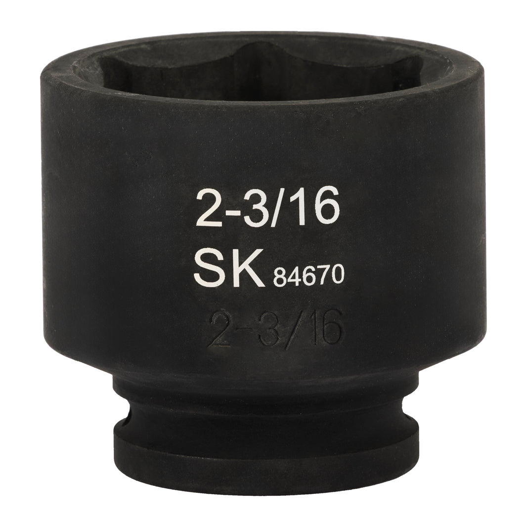 SK84670 - 3/4" Drive, 6 Point, Shallow, SAE Impact Socket, 2-3/16"