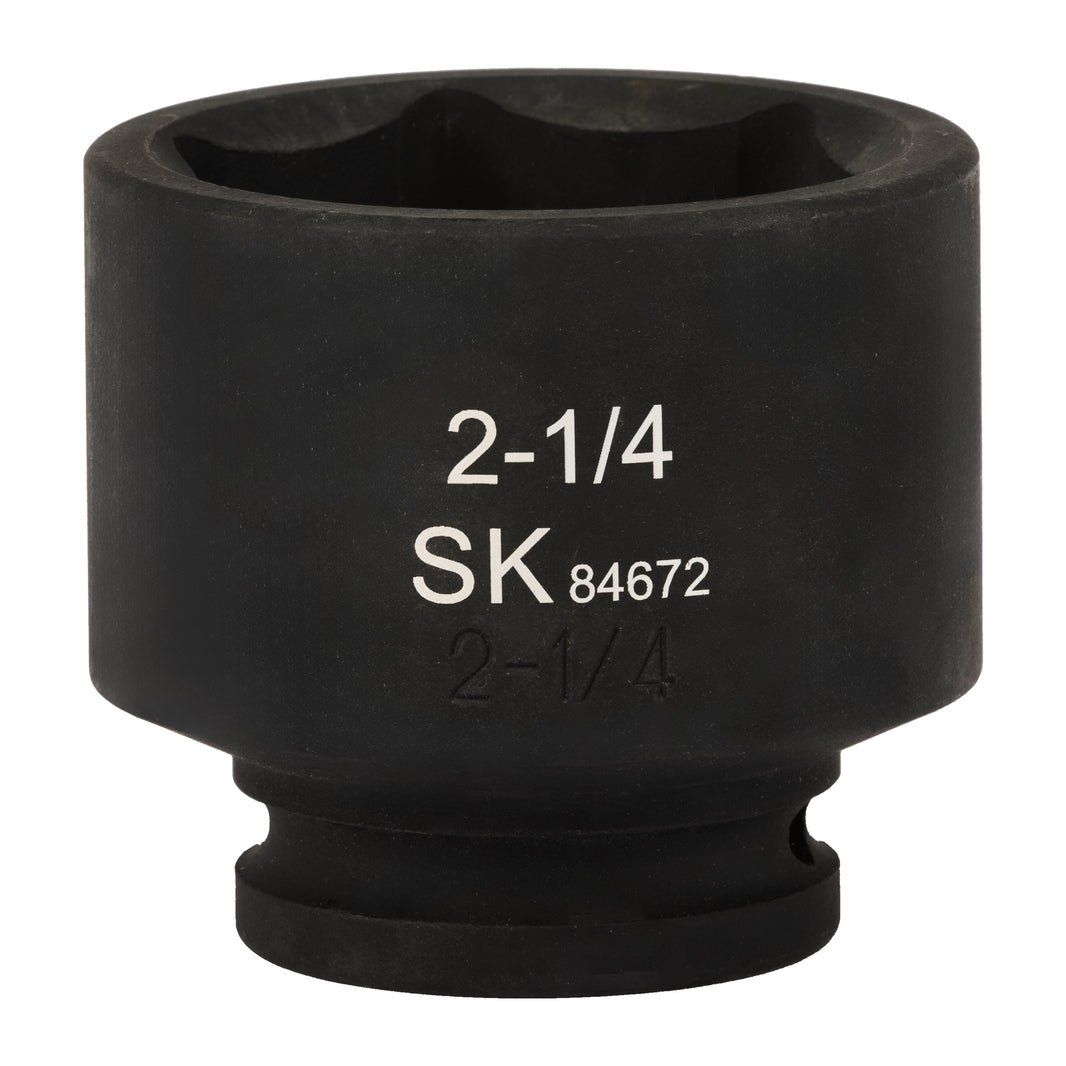 SK84672 - 3/4" Drive, 6 Point, Shallow, SAE Impact Socket, 2-1/4"