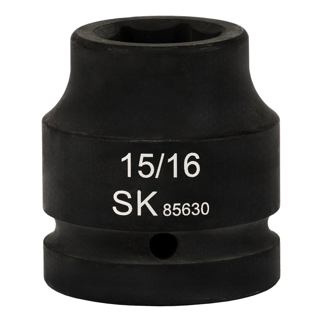 SK85630 - 1" Drive, 6 Point, Shallow SAE Impact Socket, 15/16"