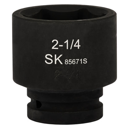 SK85671S - 1" Drive, 6 Point, Shallow SAE Impact Socket, 2-1/4"