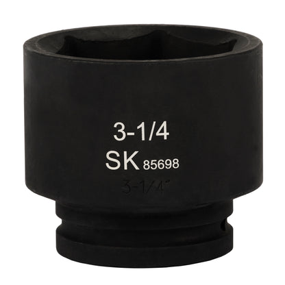 SK85698 - 1" Drive, 6 Point, Shallow SAE Impact Socket, 3-1/4"
