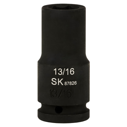 SK87826 - 3/4" Drive, 6 Point, Deep SAE Impact Socket, 13/16"