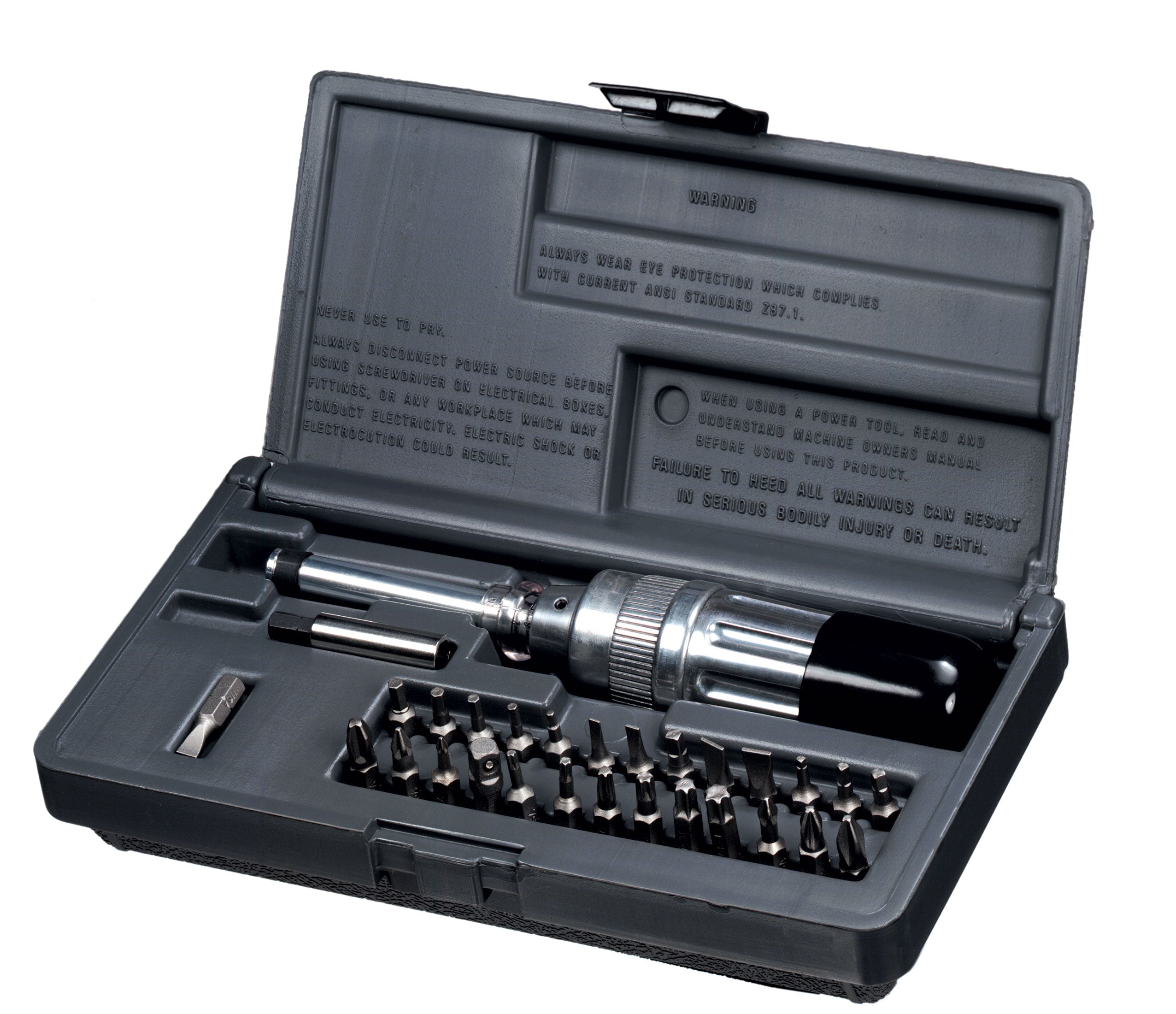 SKT0568 - 29 Piece Adjustable Torque Screwdriver and Bit Set 36 in. lbs. / 0.2-4 Nm