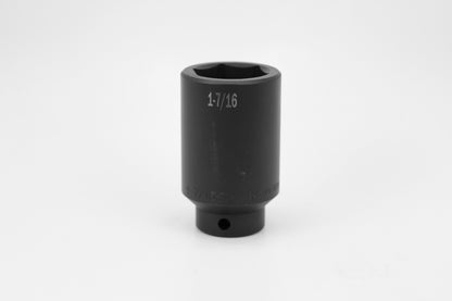 1-1/2" 1/2" Drive 6 Point Deep Fractional Impact Socket