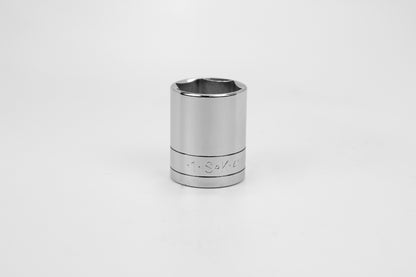 1" 1/2" Drive 6 Point Fractional Standard Chrome Socket