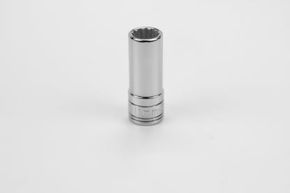 11 mm 3/8" Drive 12 Point Metric Deep Chrome Socket