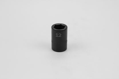 12 mm 3/8" Drive 6 Point Standard Metric Impact Socket