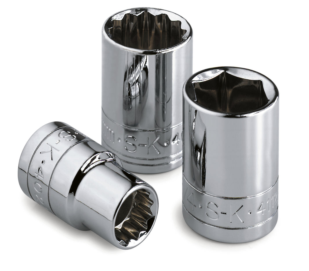 18 mm 3/8" Drive 6 Point Metric Standard Chrome Socket