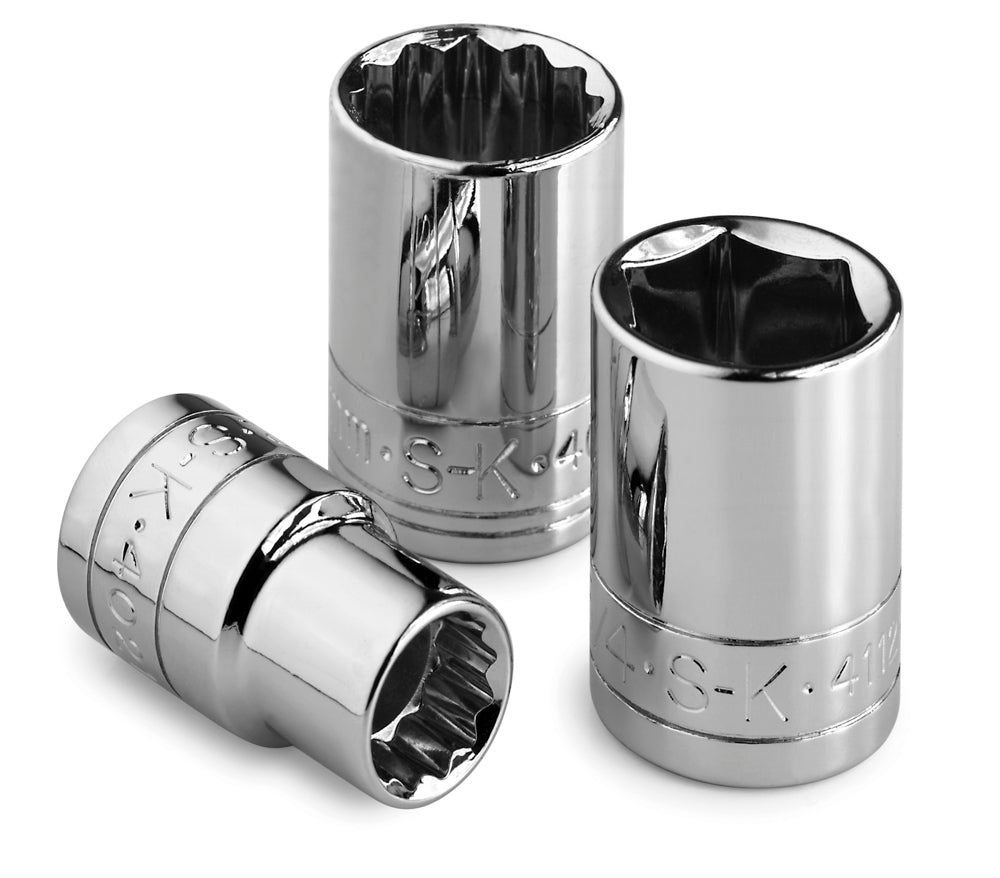 19/32" 1/2" Drive 12 Point Fractional Standard Chrome Socket