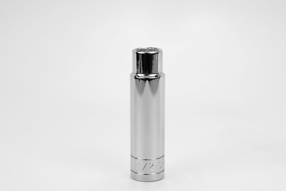 1/2" 1/2" Drive 12 Point Fractional Deep Chrome Socket