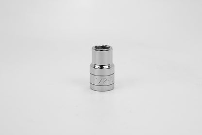 1/2" 1/2" Drive 6 Point Fractional Standard Chrome Socket