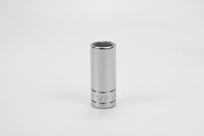 1/2" 3/8" Drive 6 Point Fractional Deep Chrome Socket
