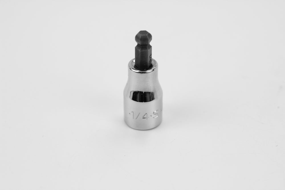 1/4" 3/8" Drive Hex Ball Chrome Bit Socket