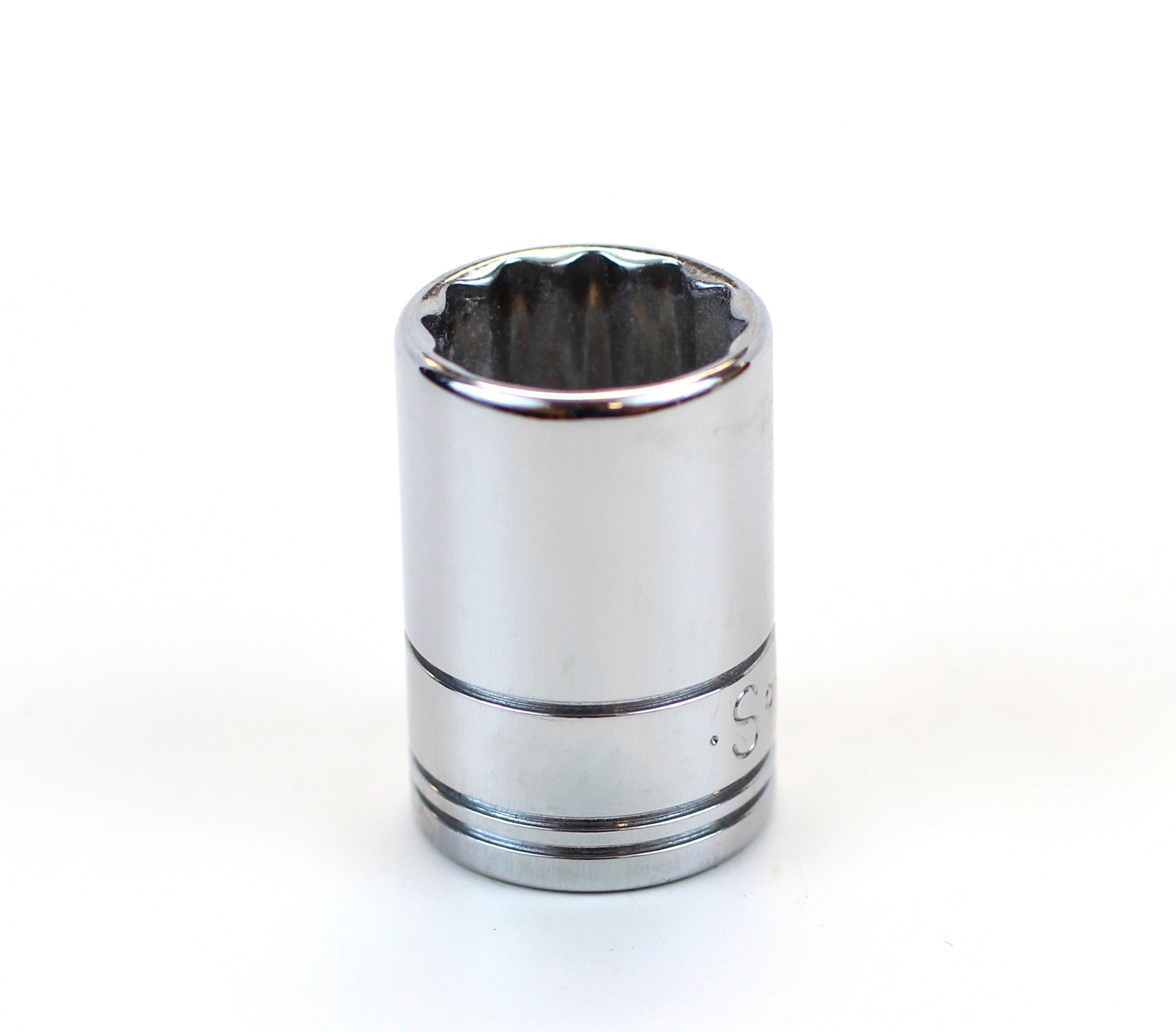 15 mm 3/8" Drive 12 Point Metric Standard Chrome Socket