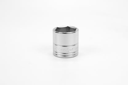 24 mm 3/8" Drive Metric Standard Chrome Socket