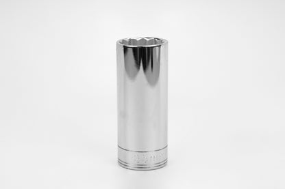 25 mm 1/2" Drive 12 Point Metric Deep Chrome Socket
