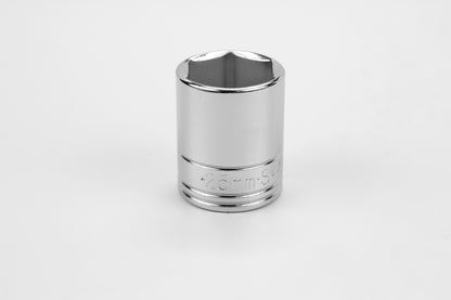 25 mm 1/2" Drive 6 Point Metric Standard Chrome Socket
