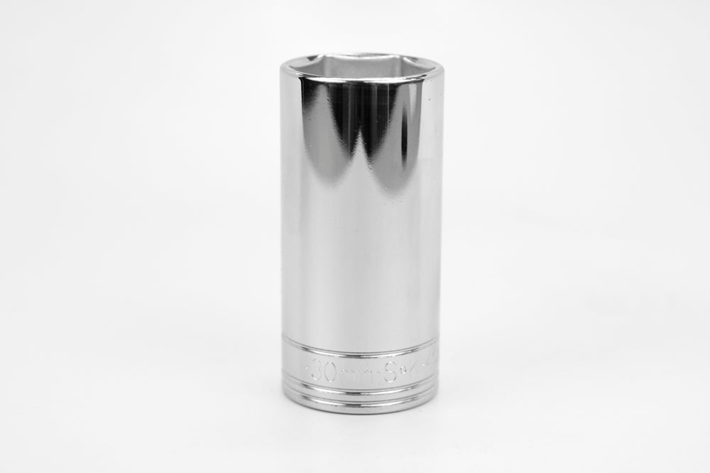 30 mm 1/2" Drive 6 Point Metric Deep Chrome Socket
