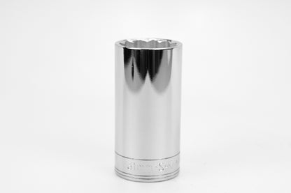 31 mm 1/2" Drive 12 Point Metric Deep Chrome Socket
