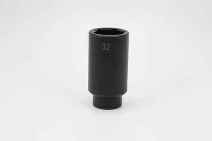 32 mm 1/2" Drive 6 Point Deep Metric Impact Socket