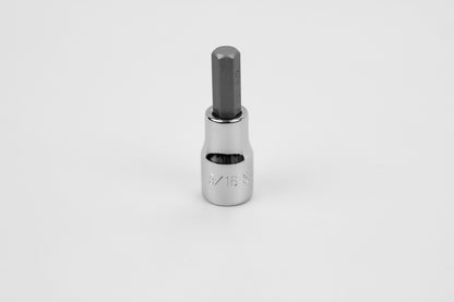 5/16"  3/8" Drive Hex Chrome Bit Socket