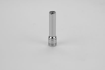 6 mm 1/4" Drive 12 Point Metric Deep Chrome Socket