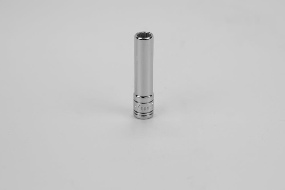 7 mm 1/4" Drive 12 Point Metric Deep Chrome Socket