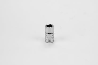7 mm 1/4" Drive 12 Point Metric Standard Chrome Socket