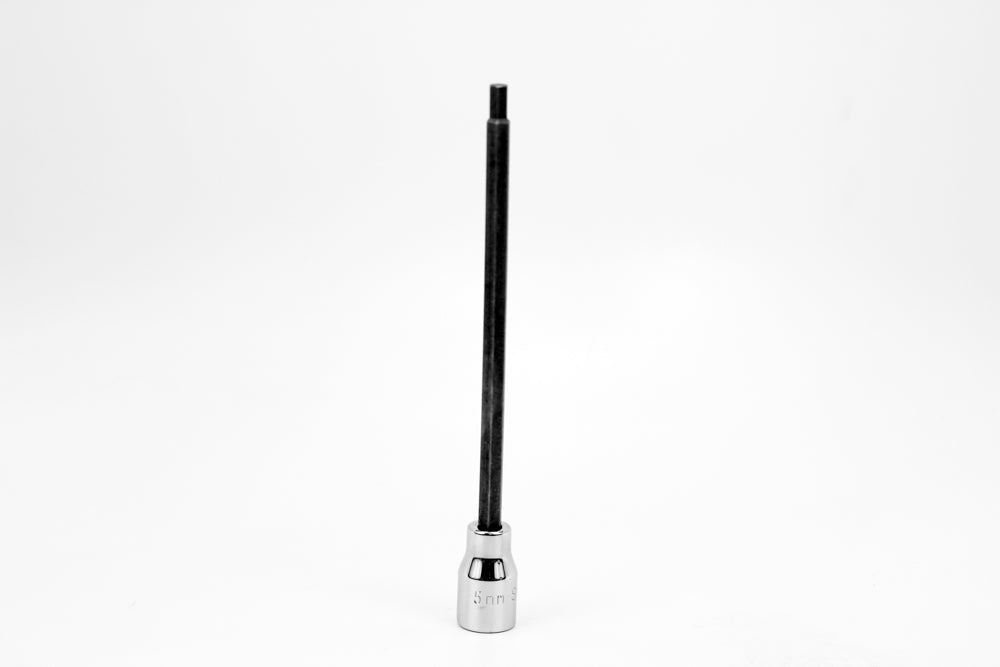 7 mm 3/8" Drive Long Hex Chrome Bit Socket