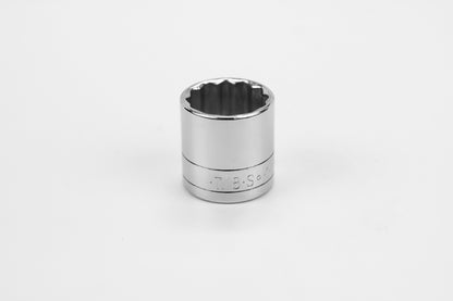 7/8" 3/8" Drive 12 Point Fractional Standard Chrome Socket