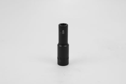 8 mm 3/8" Drive 6 Point Deep Metric Impact Socket