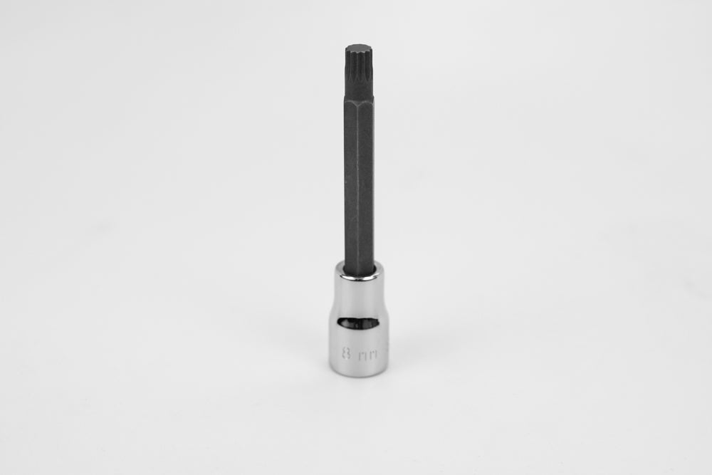 8mm 3/8" Drive Triple Square Chrome Bit Socket