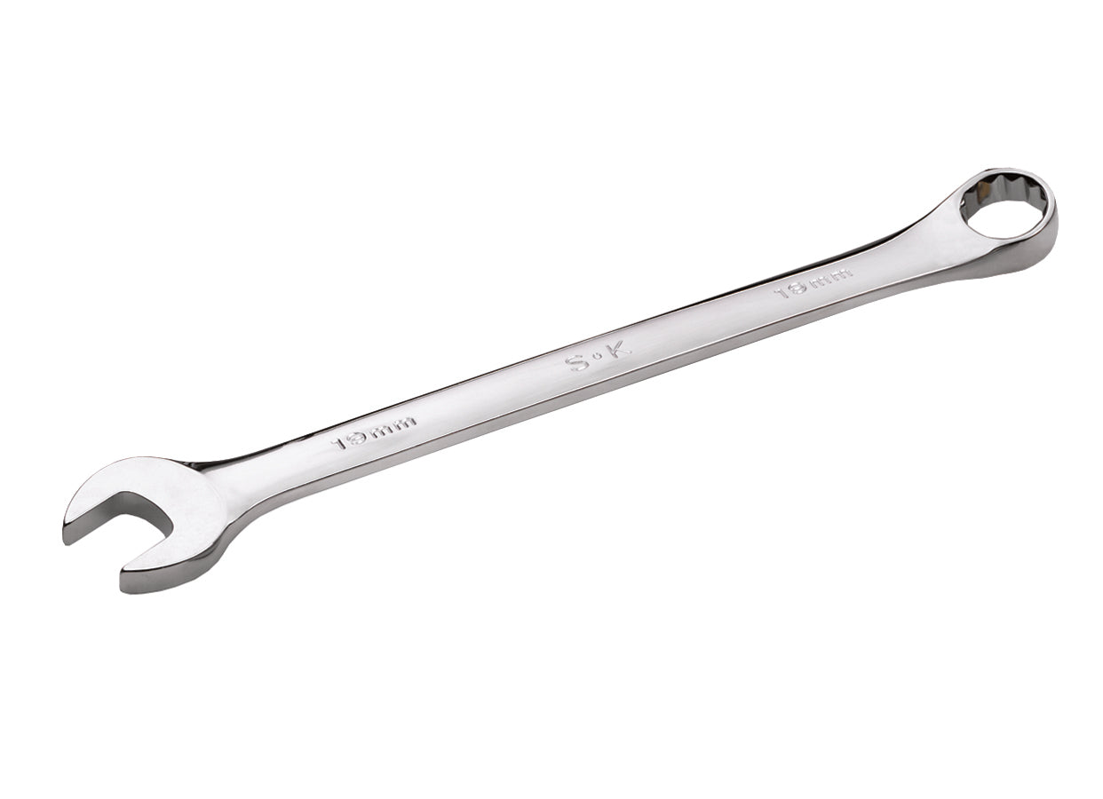 1-3/8" 12 Point Fractional Long Combination Chrome Wrench