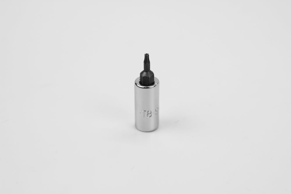 T8 1/4" Drive Tamper-Proof Torx Bit Socket